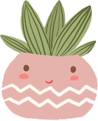 Cute Kawaii Plant Illustration