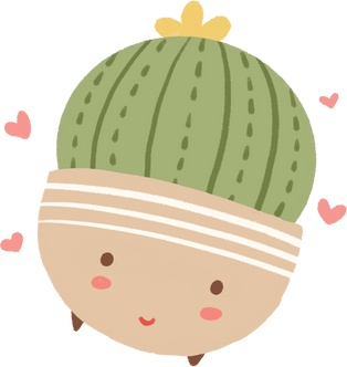 Cute Kawaii Plant Illustration